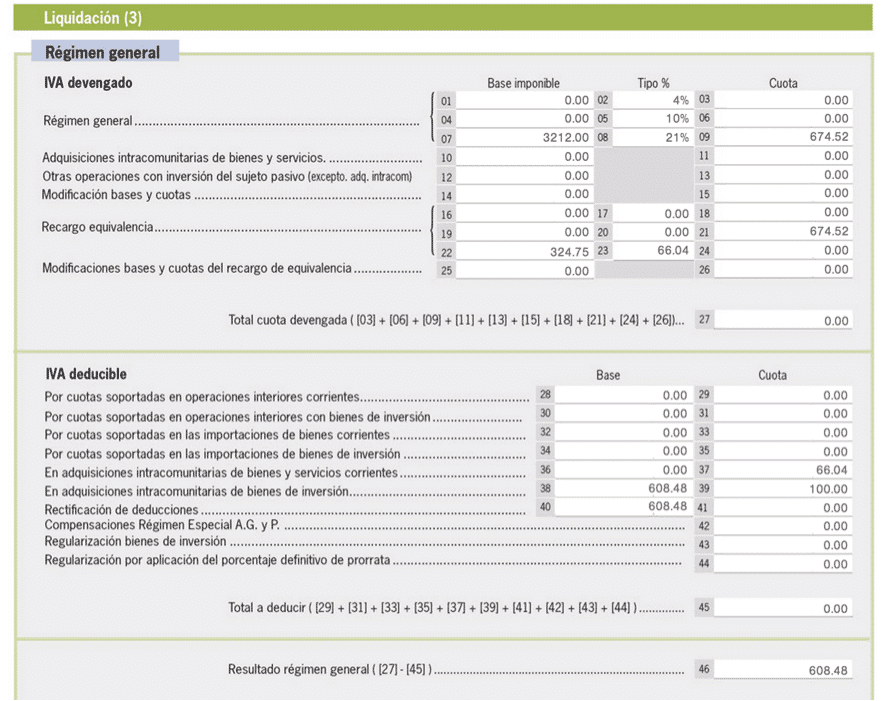 Factura Modelo 303