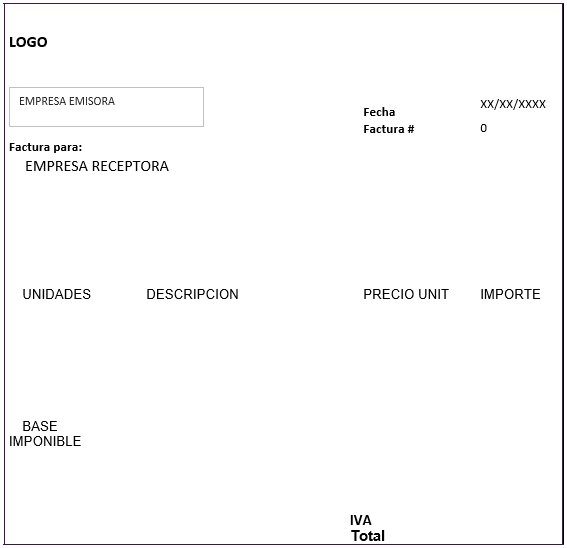 factura simplificada ejemplo