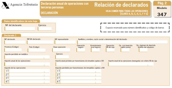 Modelos informativos y Declaración resumen anual