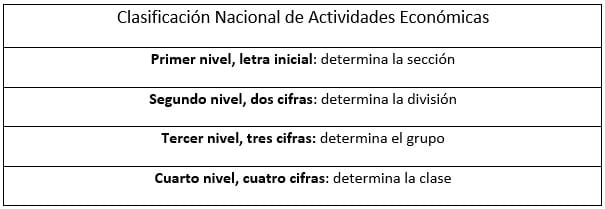 estructura iae y cnae 