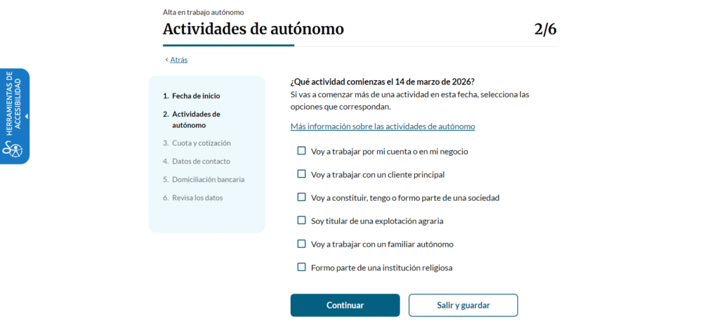 actividad autonomo