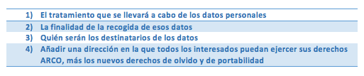 texto protección de datos