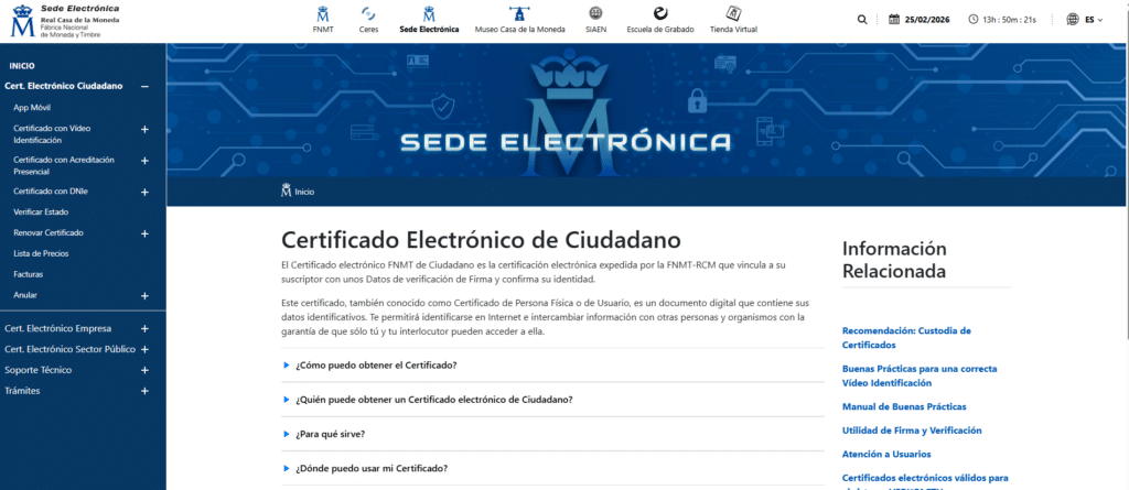certificado electronico ciudadano