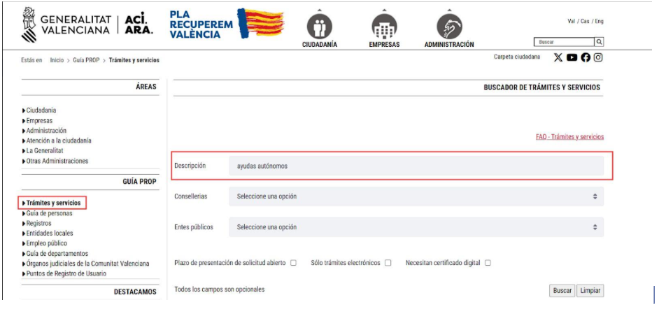 cuota cero autónomos Comunidad Valenciana