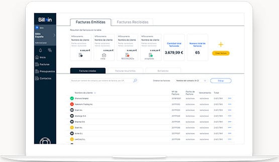 Funcionalidades del programa de facturación gratuito