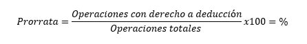 prorrata que es