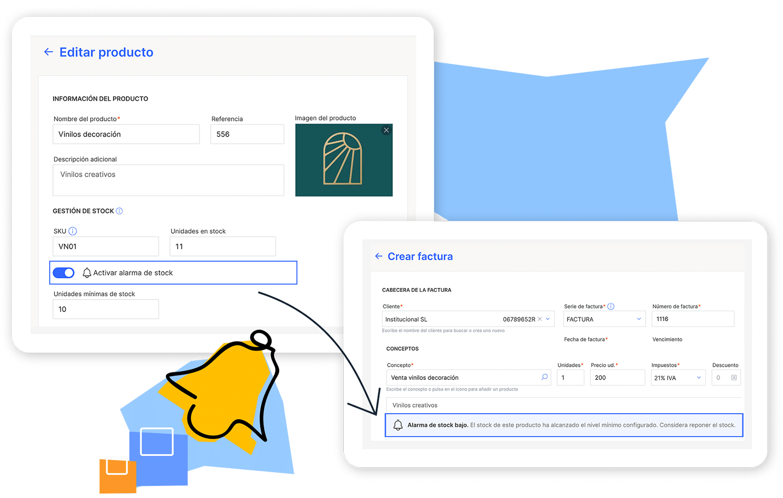 imagen gestion de stock billin 